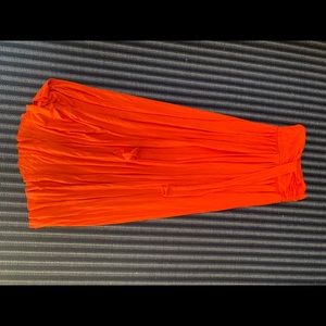 Rachel Pally Orange strapless dress